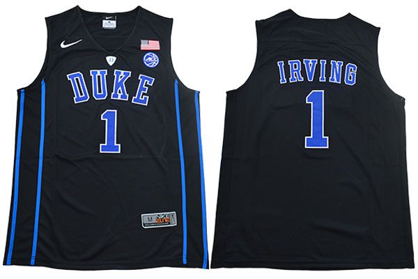 Men Duke Blue Devils #1 Irving Black Nike NBA NCAA Jerseys->customized nfl jersey->Custom Jersey